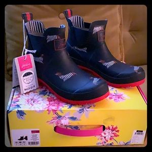 Joules navy rain boots